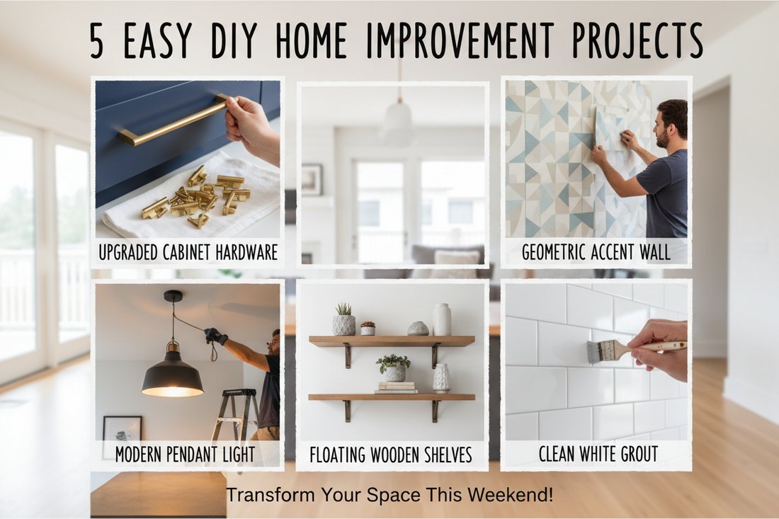 5 Easy DIY Home Improvement Projects for a Weekend Transformation