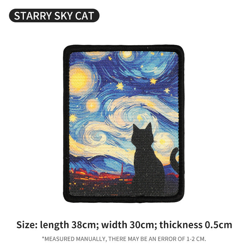 Cats Scratch Board Jute Vertical Wall-Mounted Cat Scratcher Durable Non-Shedding Pet Cat Claw Board