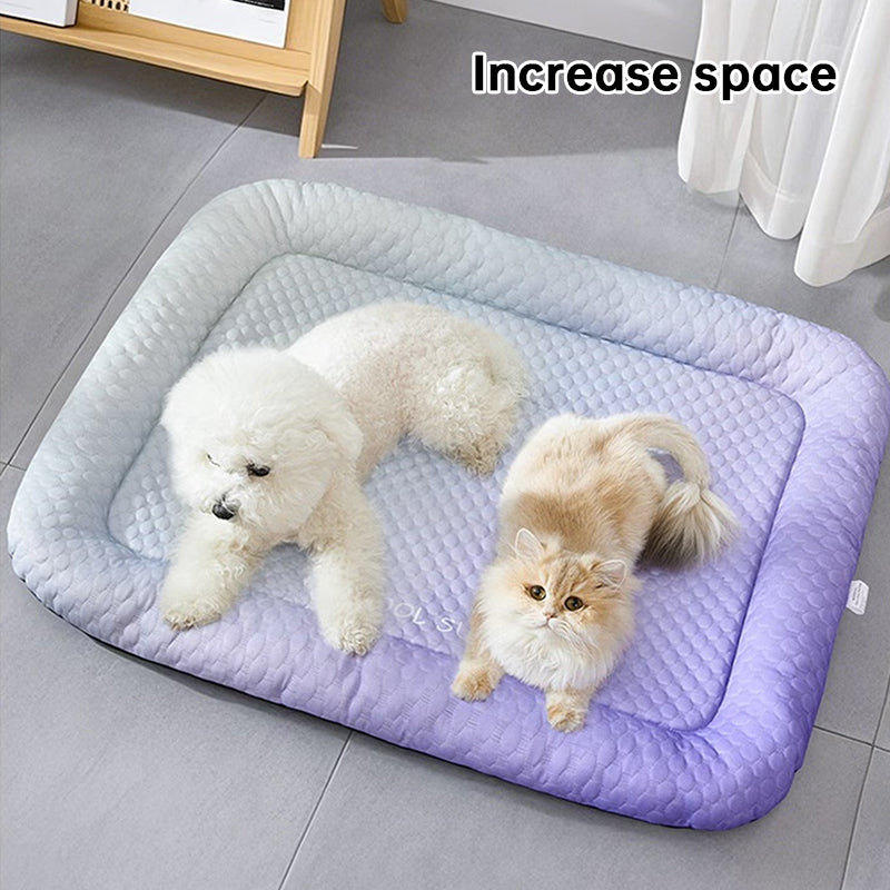 Breathable Ice Silk Pet Cooling Mat For Dogs And Cats With Soft Surface