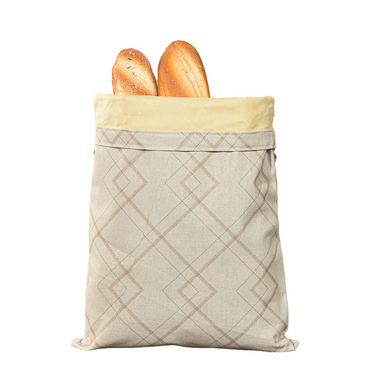 Reusable Beeswax Bread Bags – Natural Beeswax-Lined Cotton Bags for Freezer & Fridge Storage