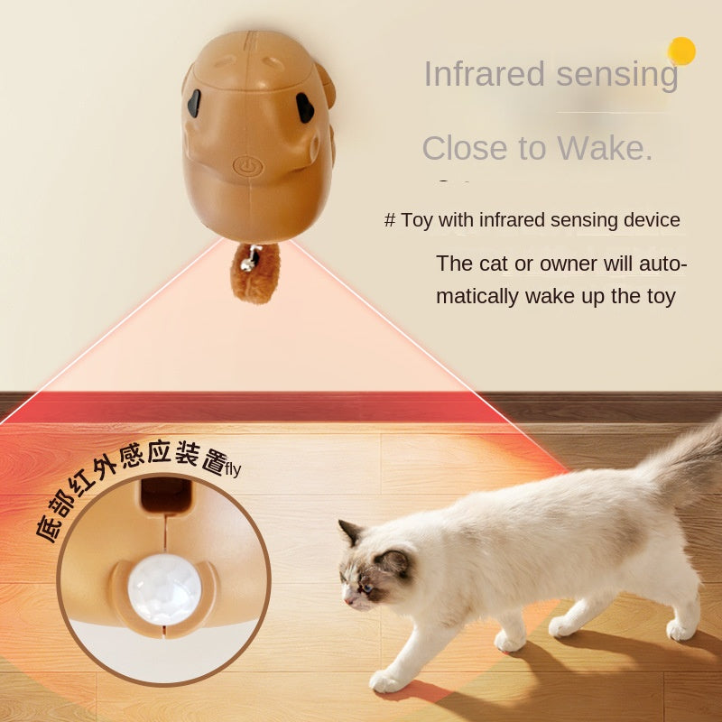 Smart Automatic Capybara Cat Toy Interactive Elevating Ball For Pets
