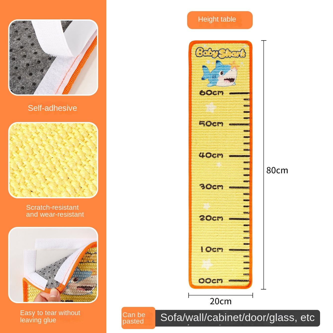 Artistic Jute Cat Scratcher Wall-Mounted Vertical Cat Scratch Pad Non-Shedding Cat Toy