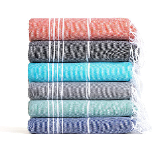 Turkish Beach Towel Striped Fringe Quick-Dry Large Size Cotton Bath Towel Multiple Styles Wholesale