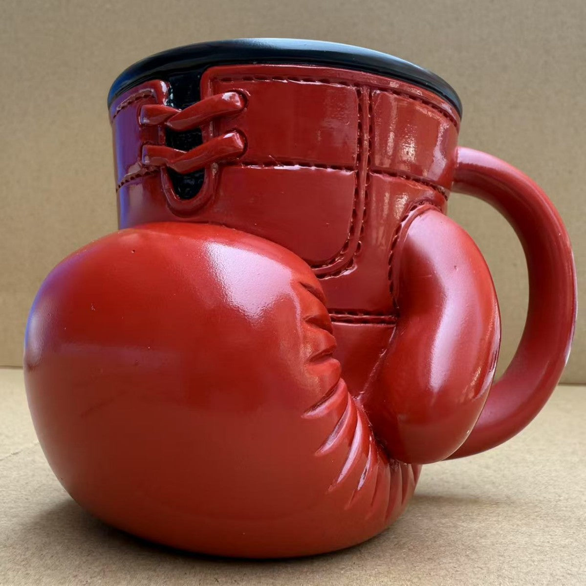 Bokshandschoen Mok Roestvrijstalen Koffiemok Retro Stijl voor Boksliefhebbers