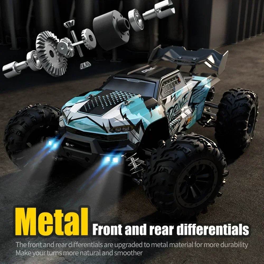 1:16 70KM/H 4WD RC Car With Led Lights 2.4G Radio High Speed Brushless Motor Remote Control Off-Road Cars for Children toys - Quality Shopping Centre