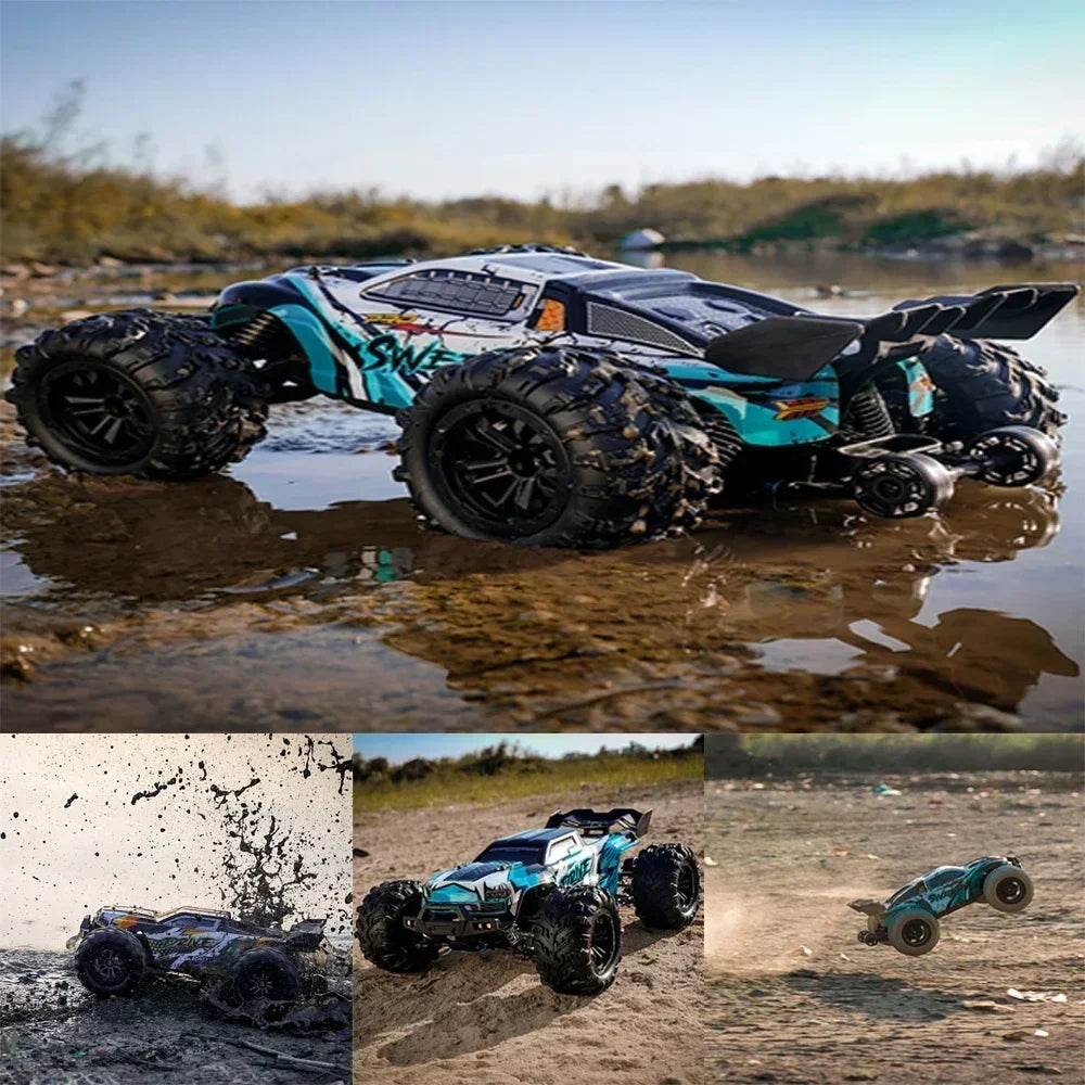 1:16 70KM/H 4WD RC Car With Led Lights 2.4G Radio High Speed Brushless Motor Remote Control Off-Road Cars for Children toys - Quality Shopping Centre