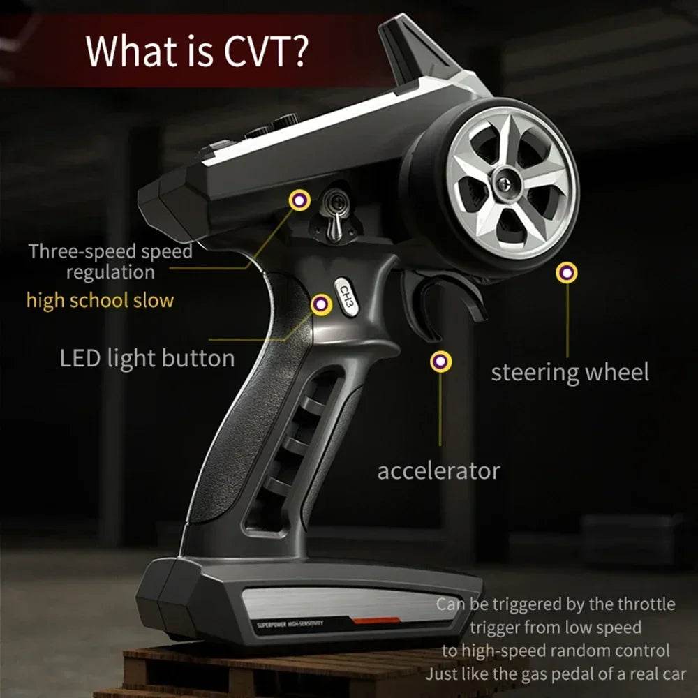 1:16 70KM/H 4WD RC Car With Led Lights 2.4G Radio High Speed Brushless Motor Remote Control Off-Road Cars for Children toys - Quality Shopping Centre