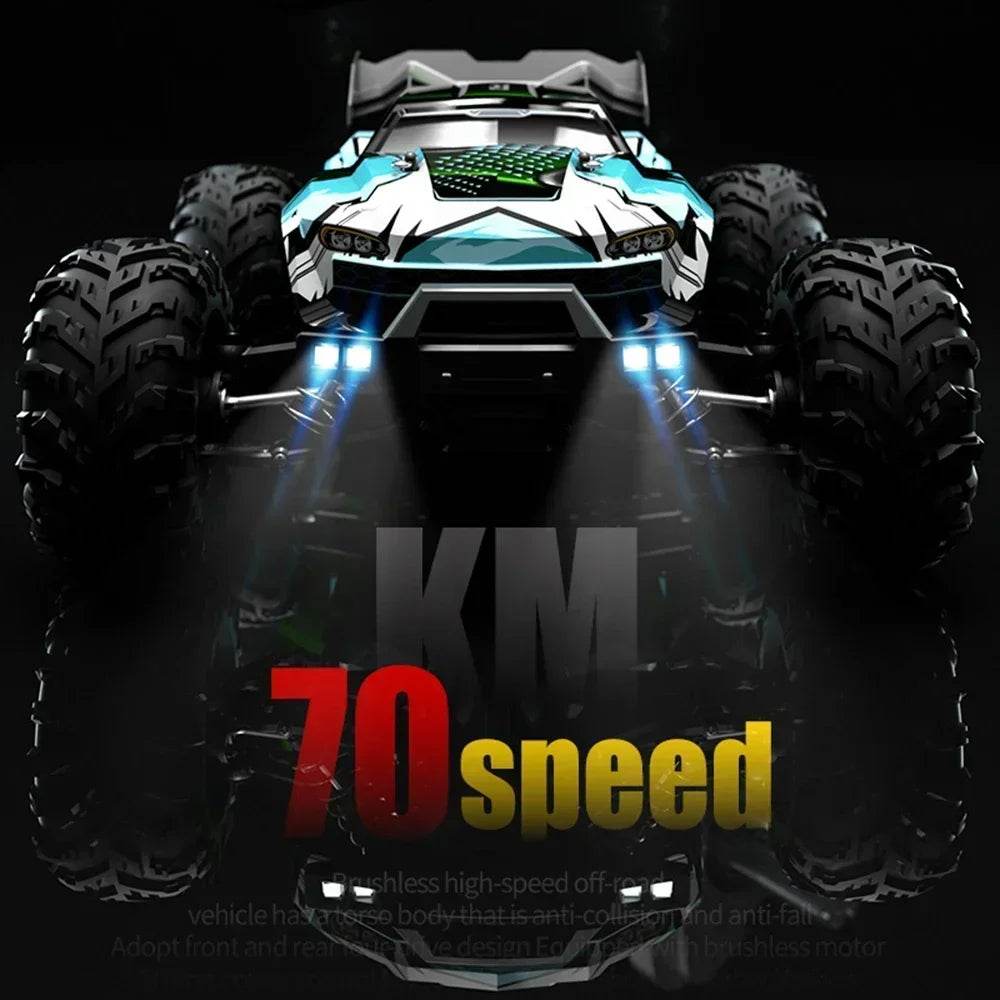 1:16 70KM/H 4WD RC Car With Led Lights 2.4G Radio High Speed Brushless Motor Remote Control Off-Road Cars for Children toys - Quality Shopping Centre