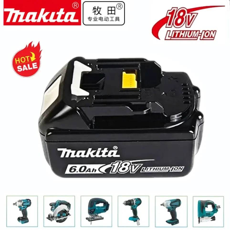 100%Original Makita 18V Rechargeable Power Tool Battery, Replaceable LED Lithium-ion, 6.0 Ah 18V LXT BL1860B BL1860BL1850 BL1830 - Quality Shopping Centre
