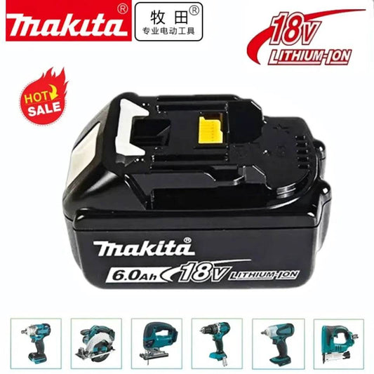 100%Original Makita 18V Rechargeable Power Tool Battery, Replaceable LED Lithium-ion, 6.0 Ah 18V LXT BL1860B BL1860BL1850 BL1830 - Quality Shopping Centre
