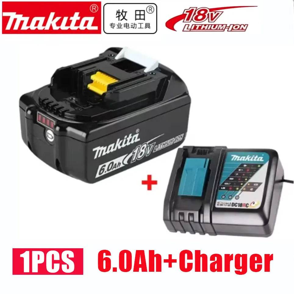 100%Original Makita 18V Rechargeable Power Tool Battery, Replaceable LED Lithium-ion, 6.0 Ah 18V LXT BL1860B BL1860BL1850 BL1830 - Quality Shopping Centre