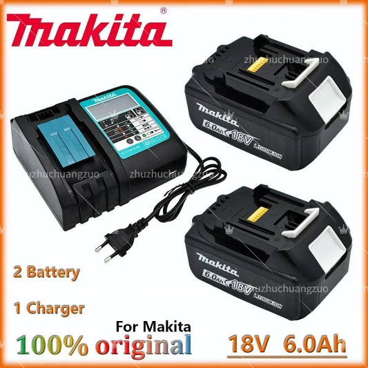 100% Original Makita 6.0Ah 18V Li-ion Battery Charger DC18RF BL1840 BL1830 BL1430BL1440 DC18RC Charging Tool With USB Port - Quality Shopping Centre