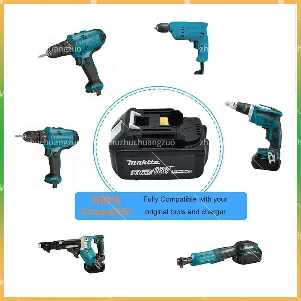 100% Original Makita 6.0Ah 18V Li-ion Battery Charger DC18RF BL1840 BL1830 BL1430BL1440 DC18RC Charging Tool With USB Port - Quality Shopping Centre
