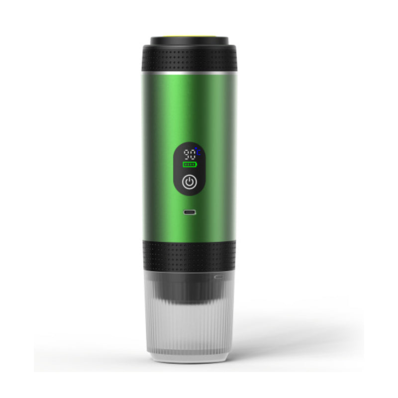 Draagbare espressomachine met digitaal display – 3-in-1 koffiezetapparaat voor cups en gemalen koffie voor op reis, op de camping en op kantoor