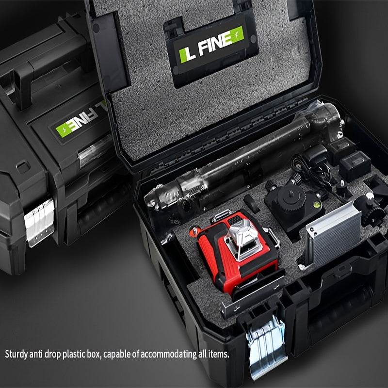16 Lines 4D Laser Level Green Line SelfLeveling 360 Horizontal And Vertical Remote Control Green Beam Laser Levels 2pcs Battery - Quality Shopping Centre