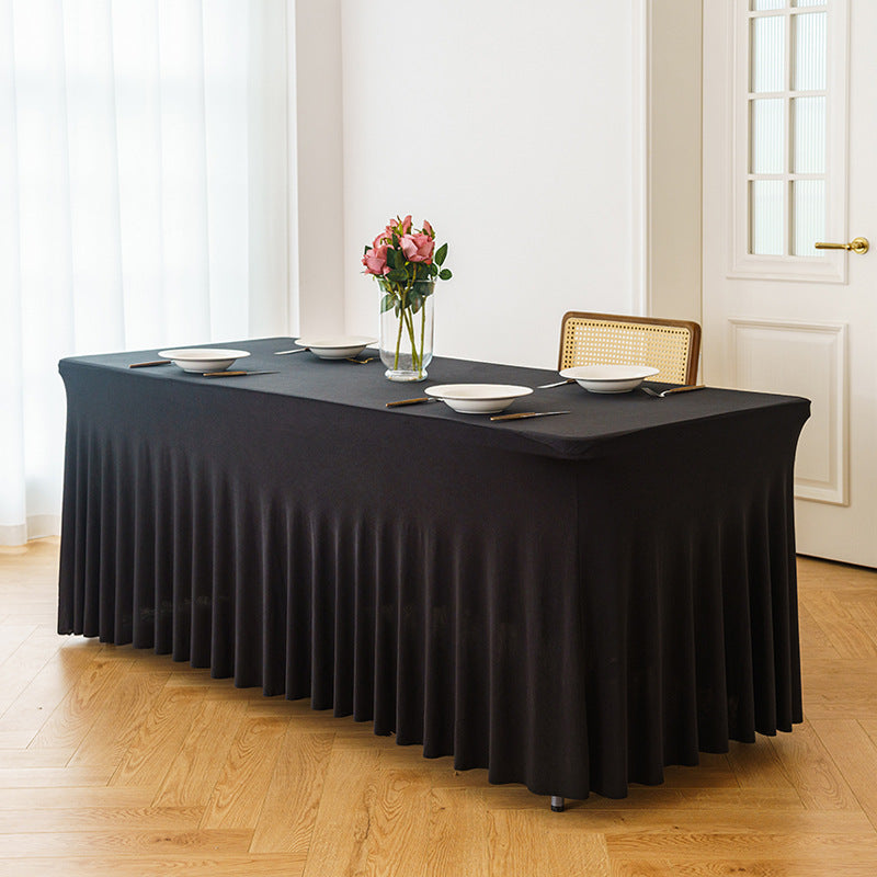 Stretch Spandex Tafelkleed Rechthoekig, Passende Tafelhoes voor Bruiloften, Feesten, Banketten, Hotel en Evenementendecoratie