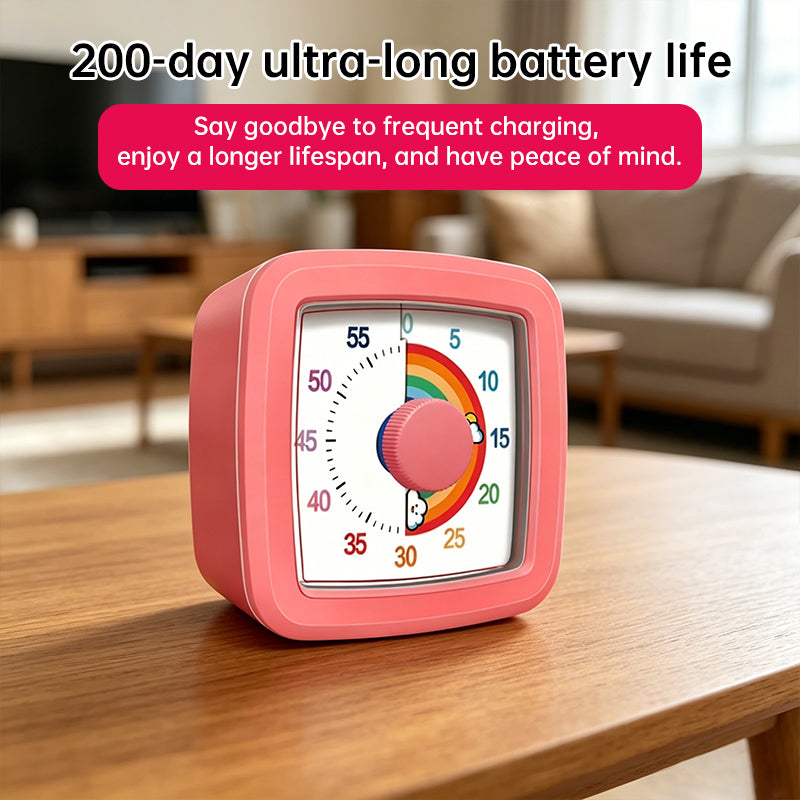Yunbaoit Visuele Timer – Digitale Aftelklok met Nachtlampje voor Kinderen & Keuken