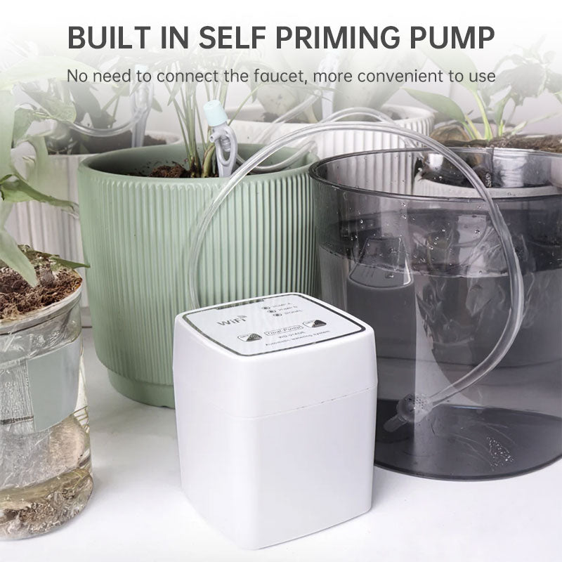 Automatic WiFi Smart Irrigation System, Dual Pump Timer & APP Control, for Garden Drip/Indoor Potted Plant Watering