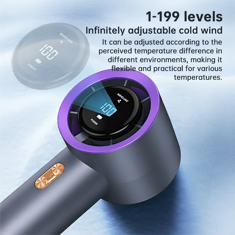 6 Fan Handheld High Speed Fan Mini Draagbare AC 199 Niveaus Instelbare Persoonlijke Koeler voor Reizen Gym Outdoor