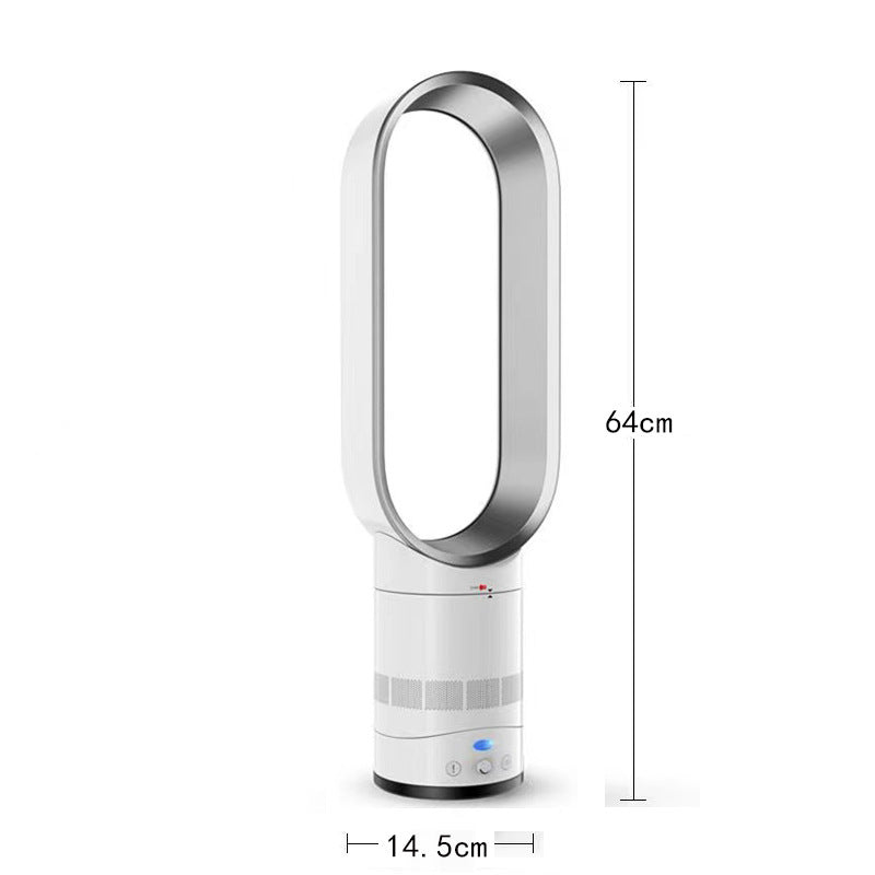 16 Inch Bladeless Tower Fan With Remote Timer And Quiet High Speed For Home