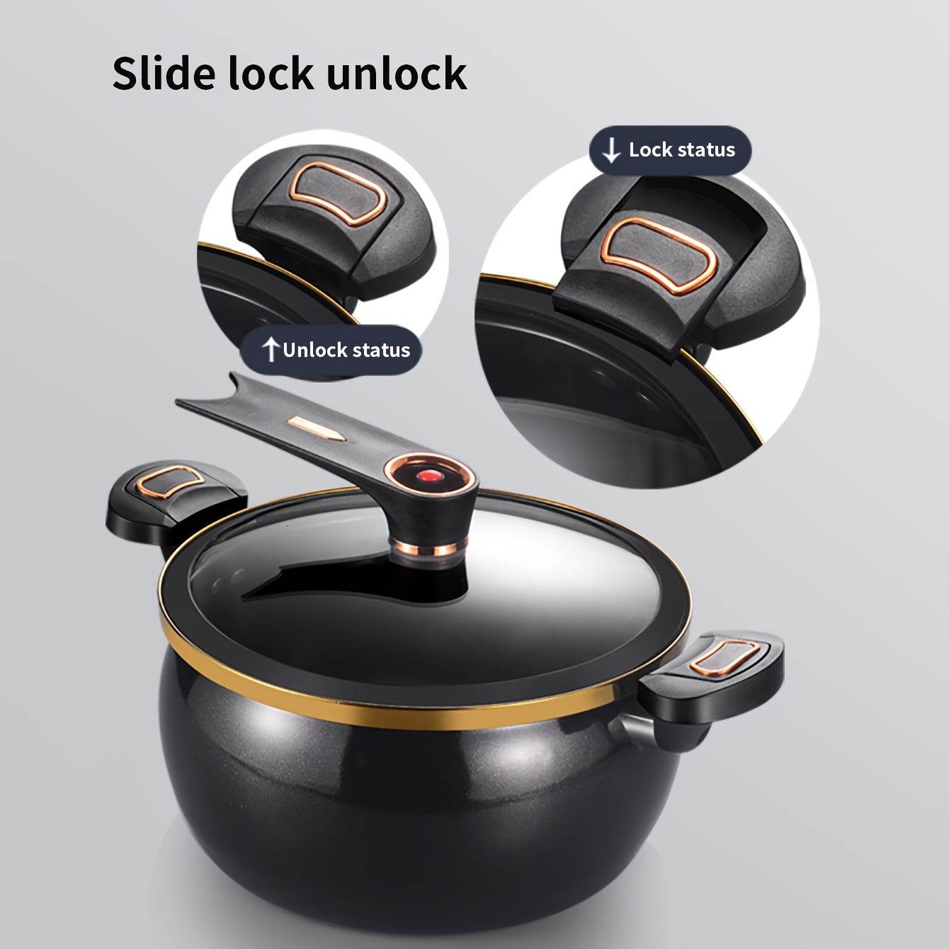 1pc Fat and Chubby Multifunctional Soup Pot for Home Use, 7L Large Capacity, 26cm, Non-stick Pot, Suitable for Induction Cooker and Gas - Quality Shopping Centre