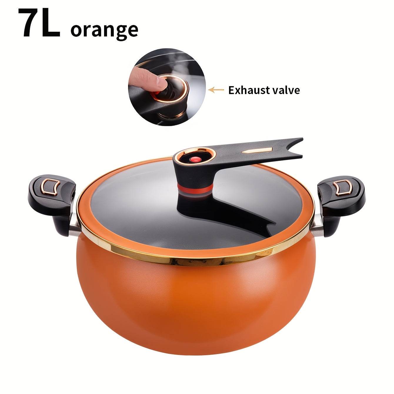 1pc Fat and Chubby Multifunctional Soup Pot for Home Use, 7L Large Capacity, 26cm, Non-stick Pot, Suitable for Induction Cooker and Gas - Quality Shopping Centre