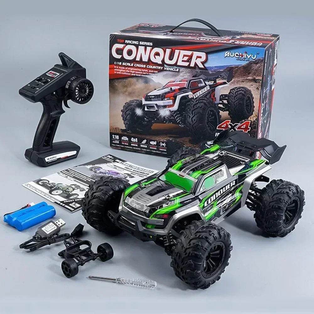 2024 New 1:16 Scale Large RC Cars 50km/h High Speed RC Cars Toys for Boys Remote Control Car 2.4G 4WD Off Road Monster Truck - Quality Shopping Centre