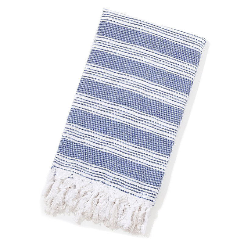 Serviette de plage turque rayée à franges, séchage rapide, grande taille, en coton, styles variés, vente en gros