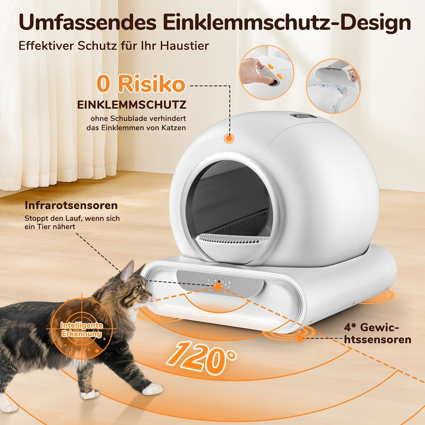 9L Automatic Cat Litter Box with Ion Deodorization, Sealed Trash Bin & Compact Design for Effortless Pet Hygiene - Quality Shopping Centre