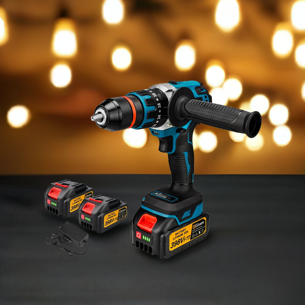 18V 13mm 480N.M Brushless Electric Impact Drill Cordless Drill Electric Screwdriver DIY Driver Power Tool for Makita 18V Battery