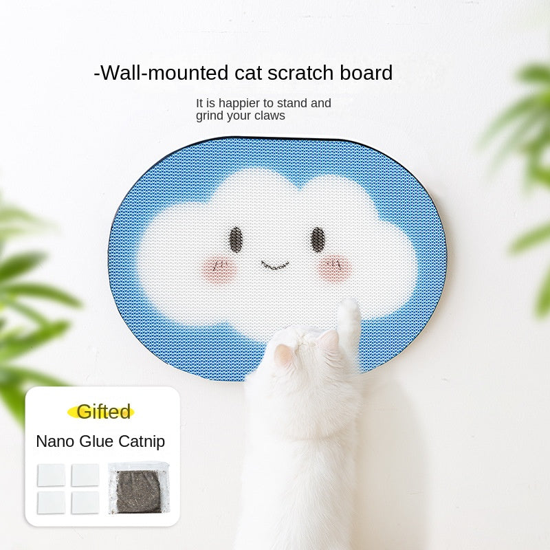 Cat Scratcher Wall Mount Durable Non-Shedding Anti-Scratch Sofa Protector Vertical Adhesive Corrugated Paper Cat Toy