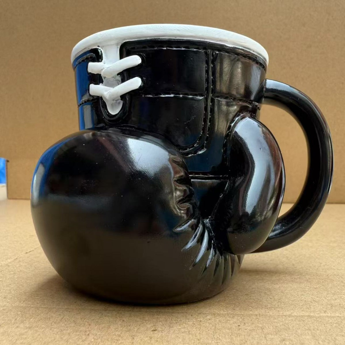 Bokshandschoen Mok Roestvrijstalen Koffiemok Retro Stijl voor Boksliefhebbers