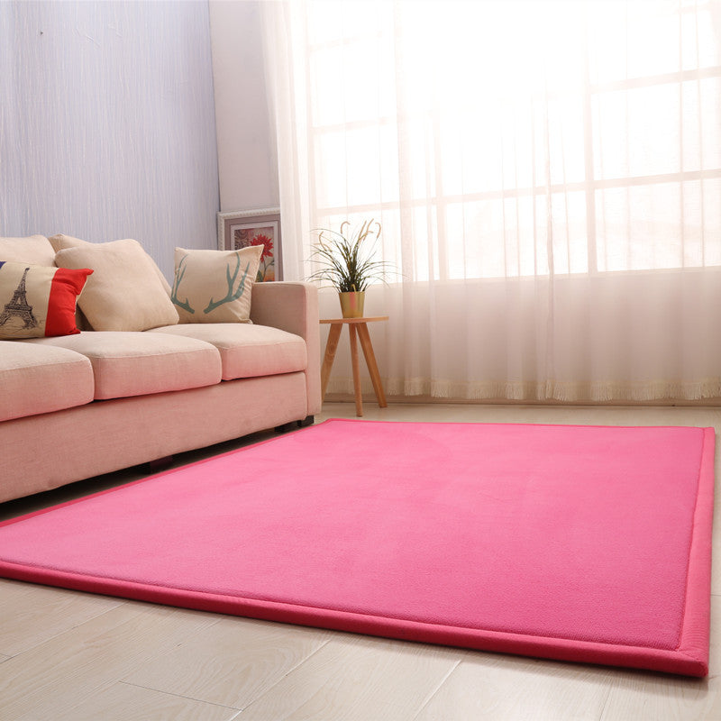 Dik kindertapijt van koraalfleece, tatami-mat voor slaapkamer en woonkamer, kruipmat voor baby's, kussen voor in de vensterbank