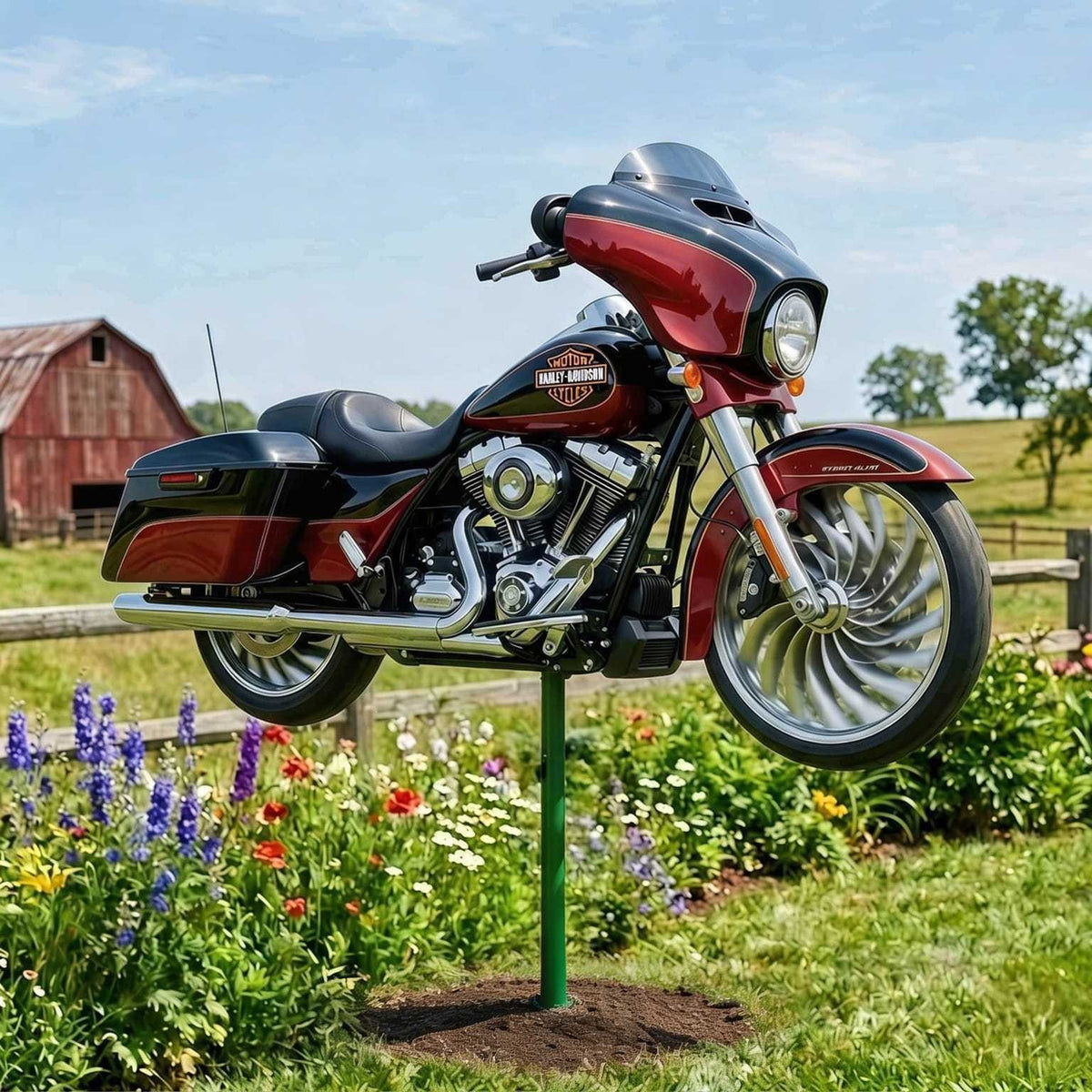 Metalen windmolen Pilot Snoopy voor in de tuin, tuindecoratie voor buiten