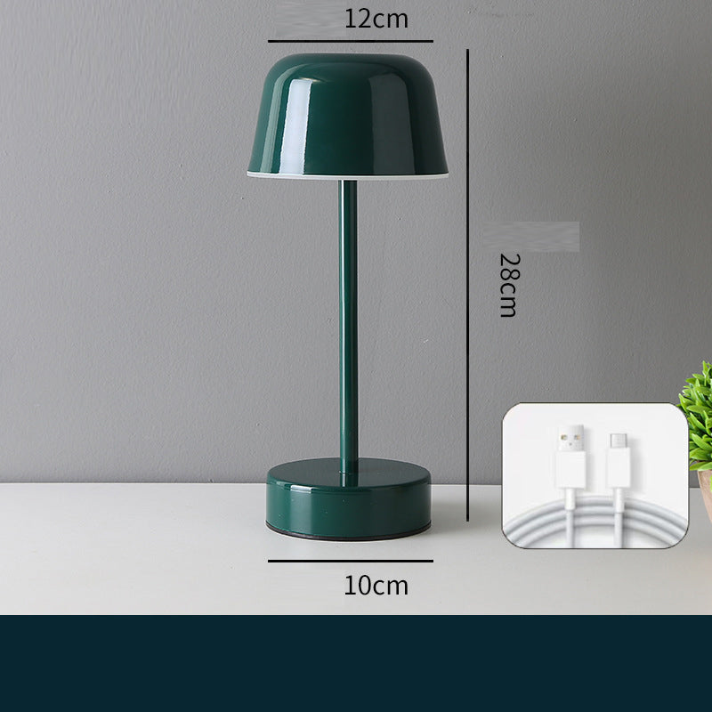 Metalen mini-nachtlampje, aanraakbaar I-balk paddenstoel-decoratie voor slaap- en woonkamer, kwal-sfeerlamp