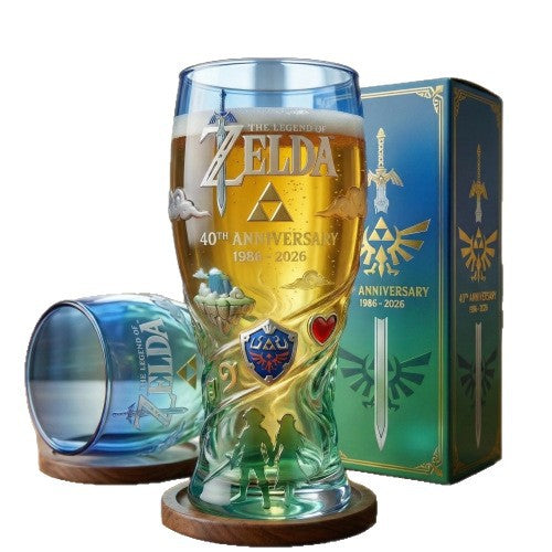Gekleurde glazen bierfles