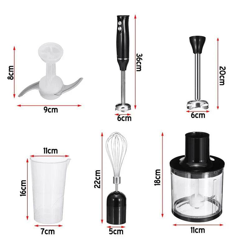 4 in 1 Electric Blender 500W Immersion Hand bag boxer Stainless Steel Ice Blades vegtable Meat Grinder mg Whisk Blender - Quality Shopping Centre