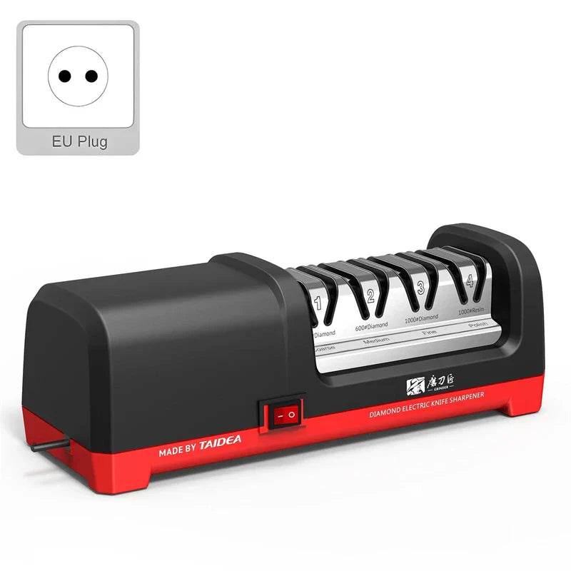 4 Stage Electric Knife Sharpener 20-Degree Grinding Edge Knifie Sharpener for dog knifes with Sharpening and Polishing - Quality Shopping Centre