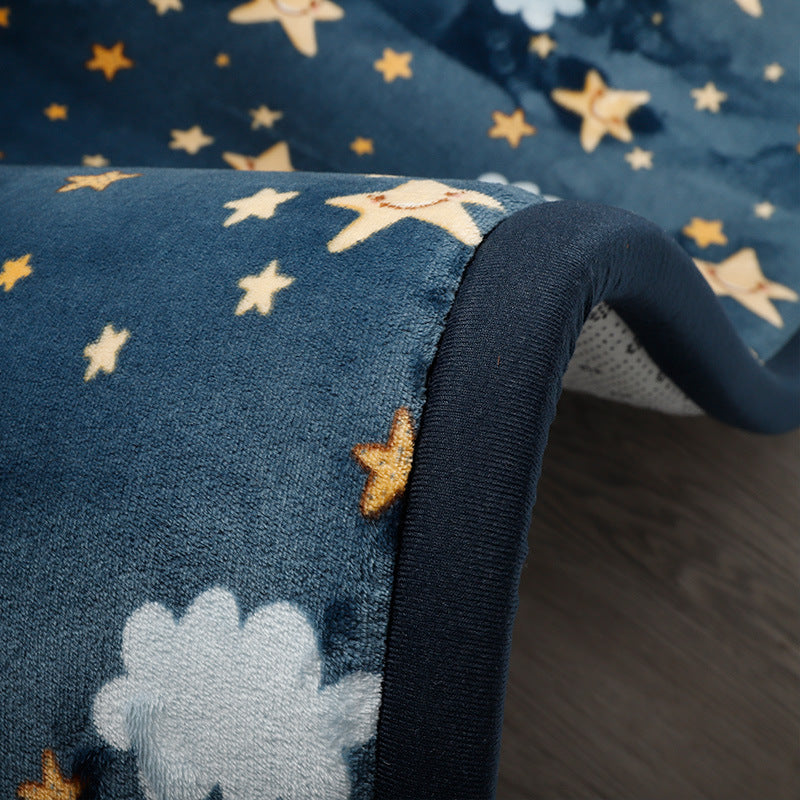 Dik kindertapijt van koraalfleece, tatami-mat voor slaapkamer en woonkamer, kruipmat voor baby's, kussen voor in de vensterbank