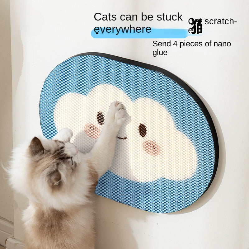 Cat Scratcher Wall Mount Durable Non-Shedding Anti-Scratch Sofa Protector Vertical Adhesive Corrugated Paper Cat Toy