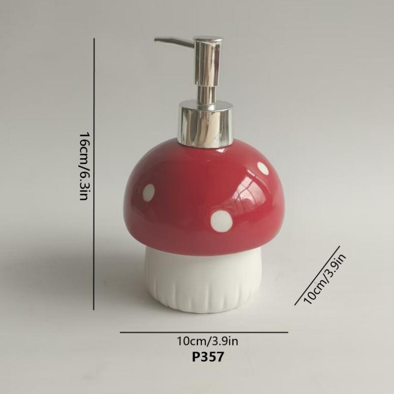 Paddenstoel keramische zeepdispenser