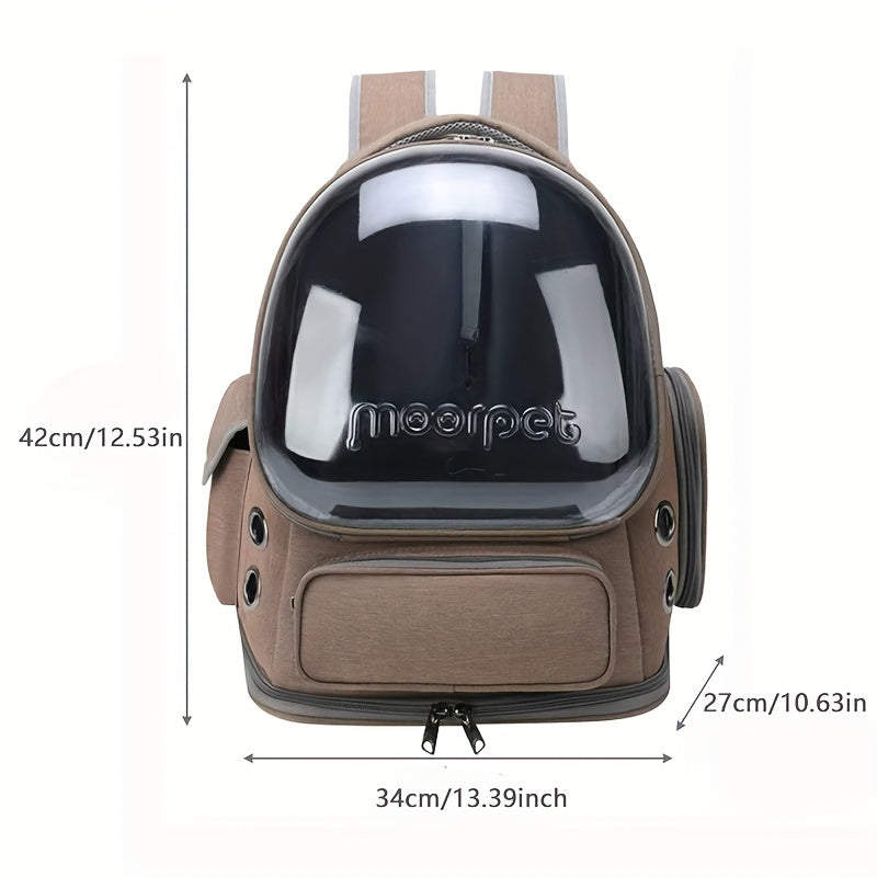 Transparent Cat Carrier - Outdoor Travel Backpack for Cats & Small Dogs, Breathable Pet Supplies - Quality Shopping Centre