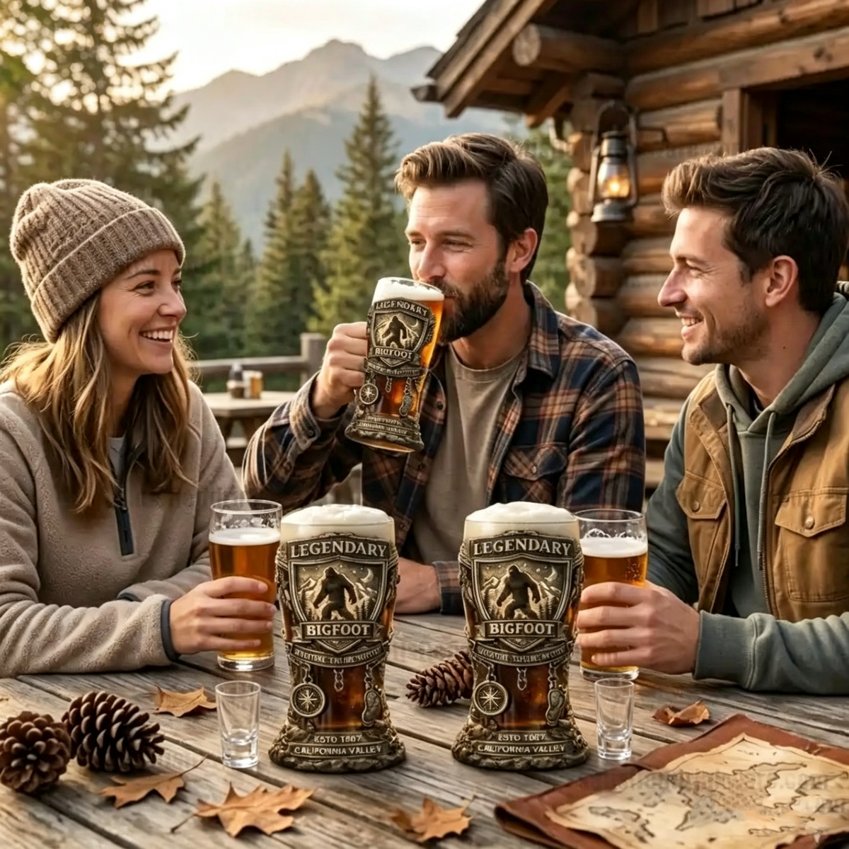 Gekleurde glazen bierfles