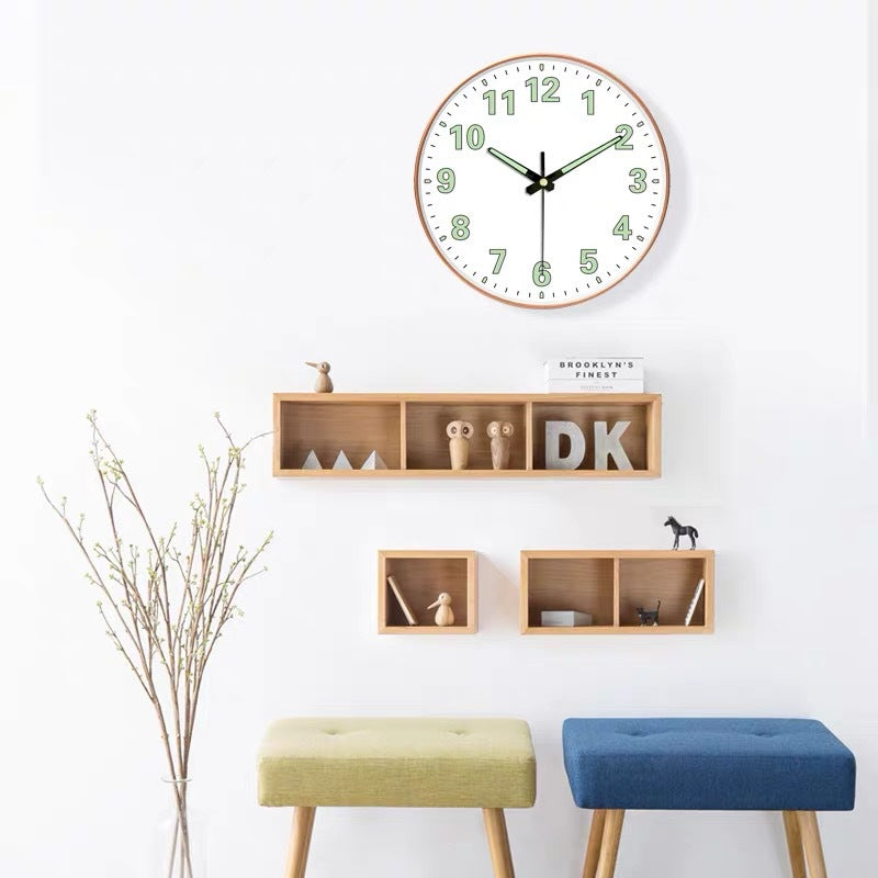 Modern 8 Inch Wall Clock Silent Battery Nordic Style Living Room