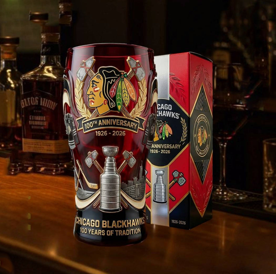Gekleurde glazen bierfles