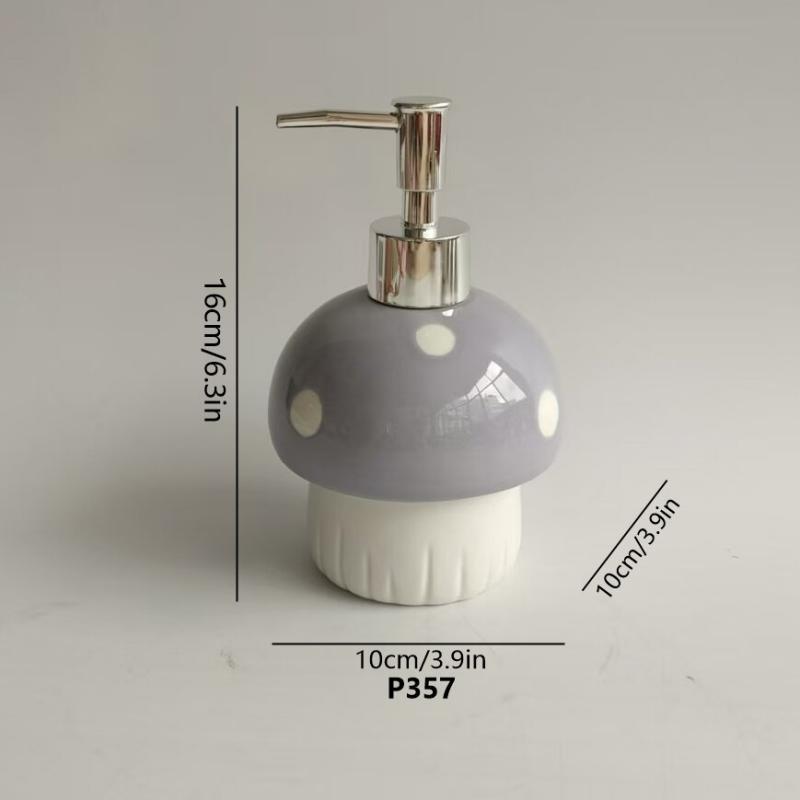 Paddenstoel keramische zeepdispenser