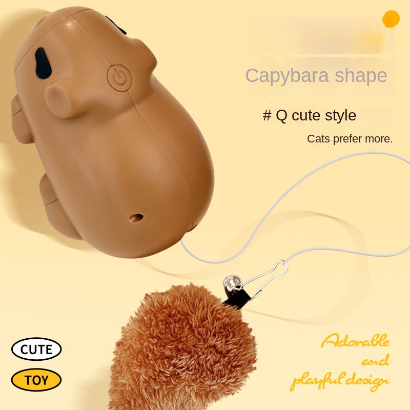 Smart Automatic Capybara Cat Toy Interactive Elevating Ball For Pets