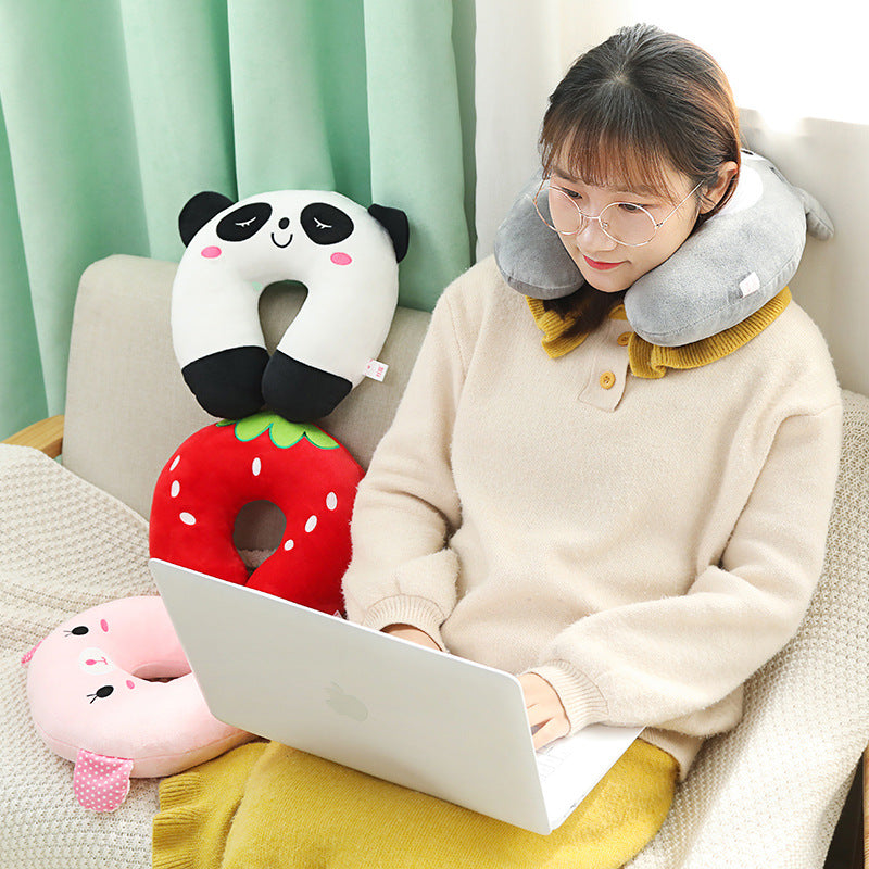 U-shaped Neck Pillow Travel Car Portable Office Nap Pillow for Neck Support