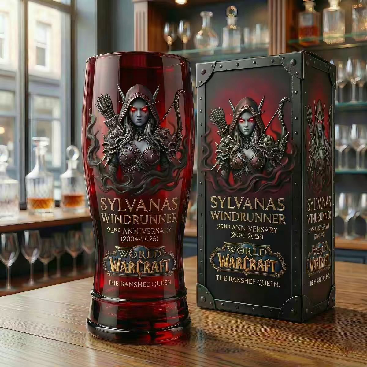 Gekleurde glazen bierfles