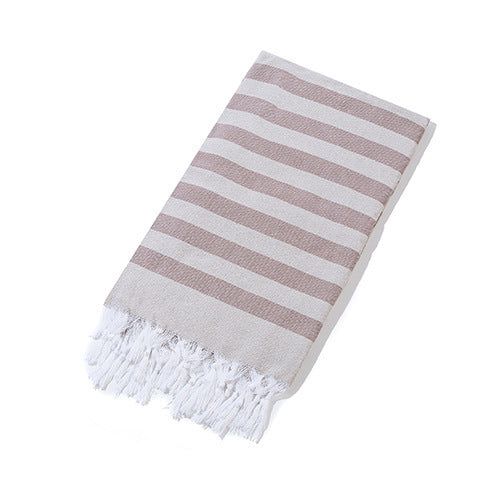 Serviette de plage turque rayée à franges, séchage rapide, grande taille, en coton, styles variés, vente en gros